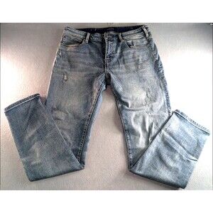 Scotch & Soda Skim Mens Blue Jeans Amsterdam Blauw Size W 34x L 32